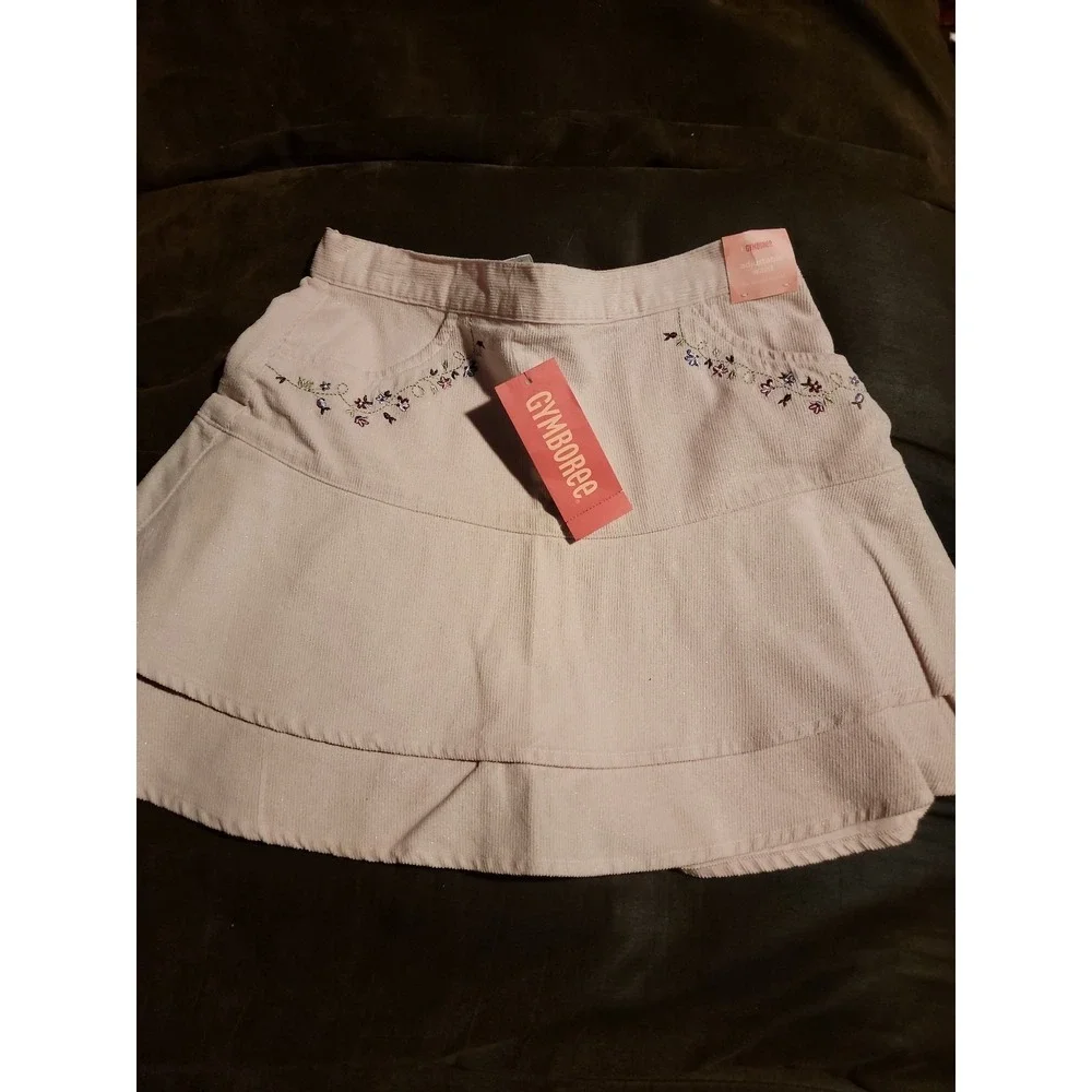 Gymboree‎ vintage winter princess pink cord skirt size 8 nwt
